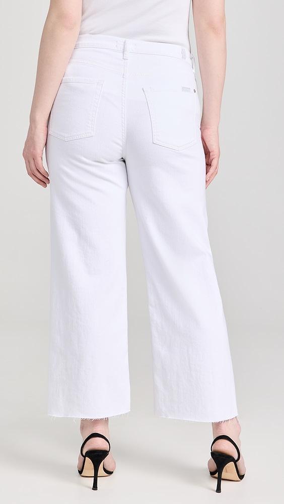 7 For All Mankind Cropped Alexa Jeans With Cut Hem | Shopbop Product Image