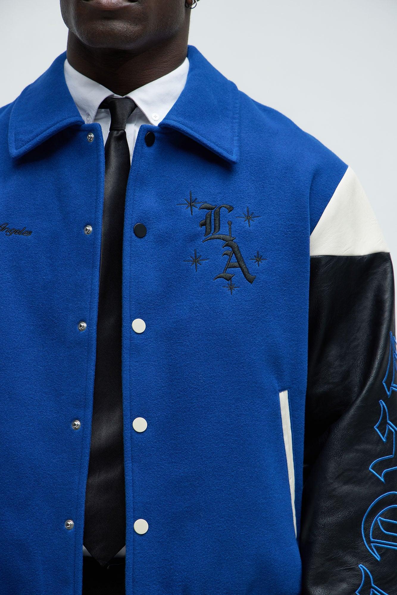 Angel Varsity Jacket - Blue Product Image