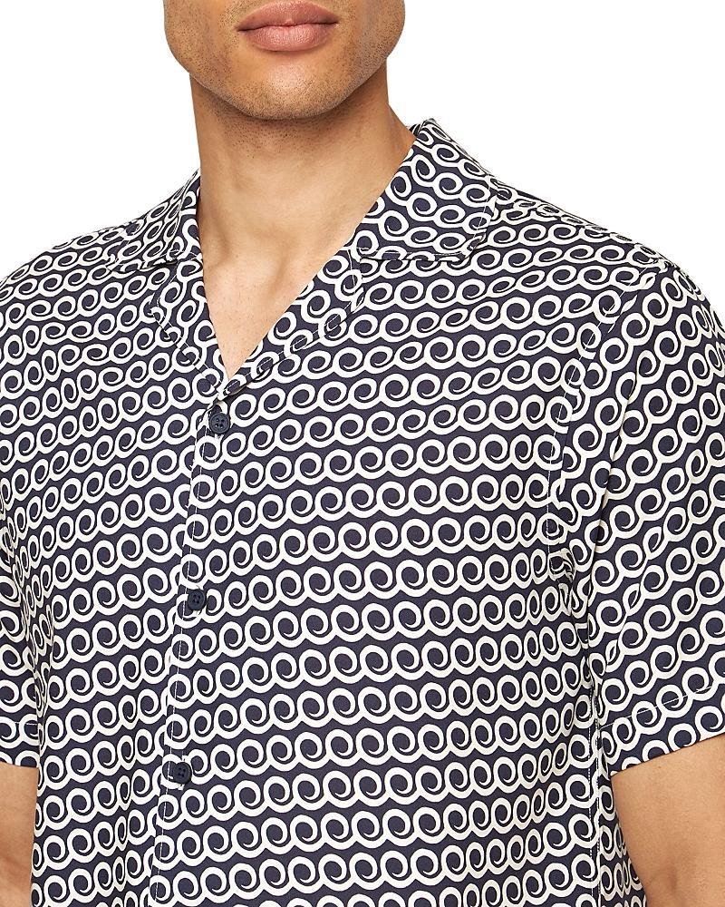 Mens Hibbert Lacuna Geometric Camp Shirt Product Image