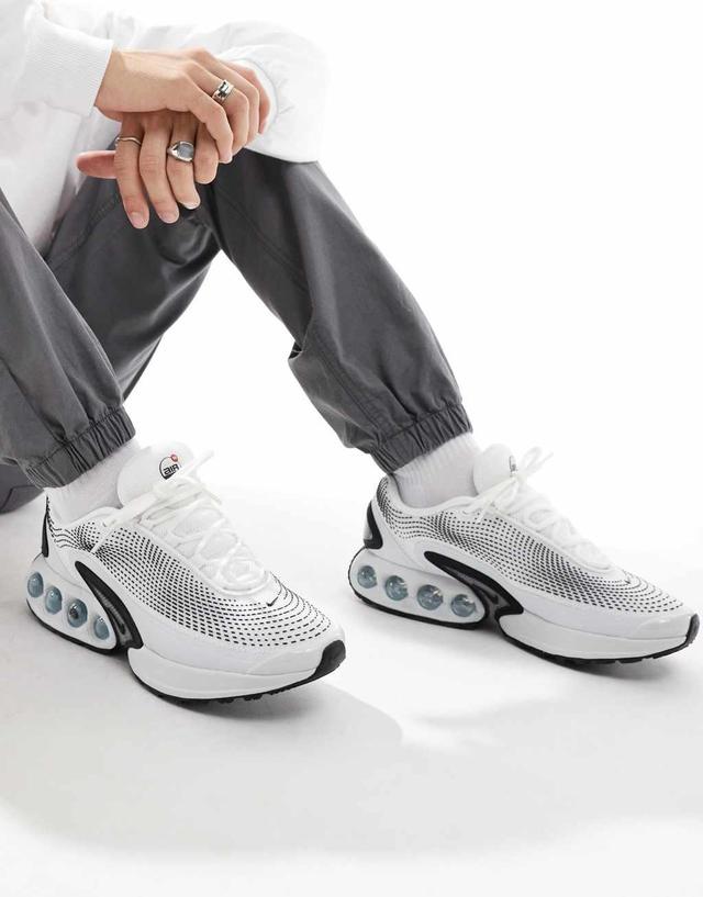 Nike Air Max DN sneakers in white and black Product Image