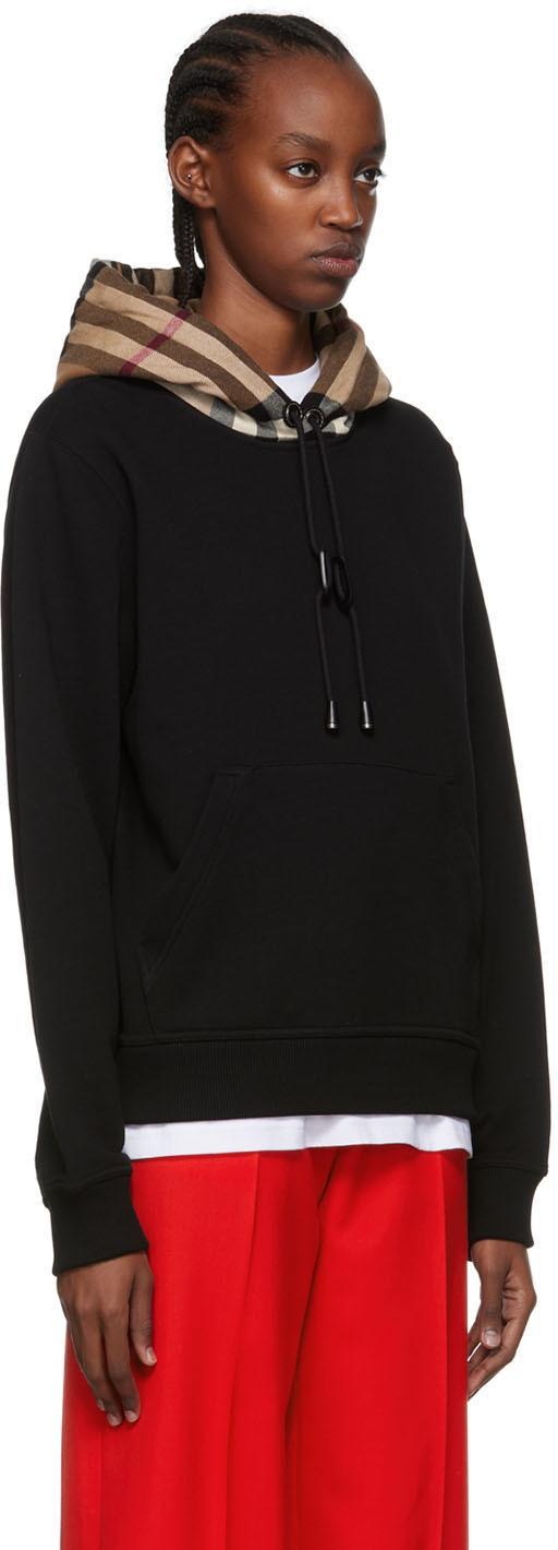 BURBERRY Cotton Jersey Hoodie In Black Product Image