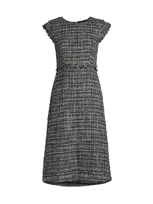 Womens City Mist Tweed Sheath Midi-Dress Product Image