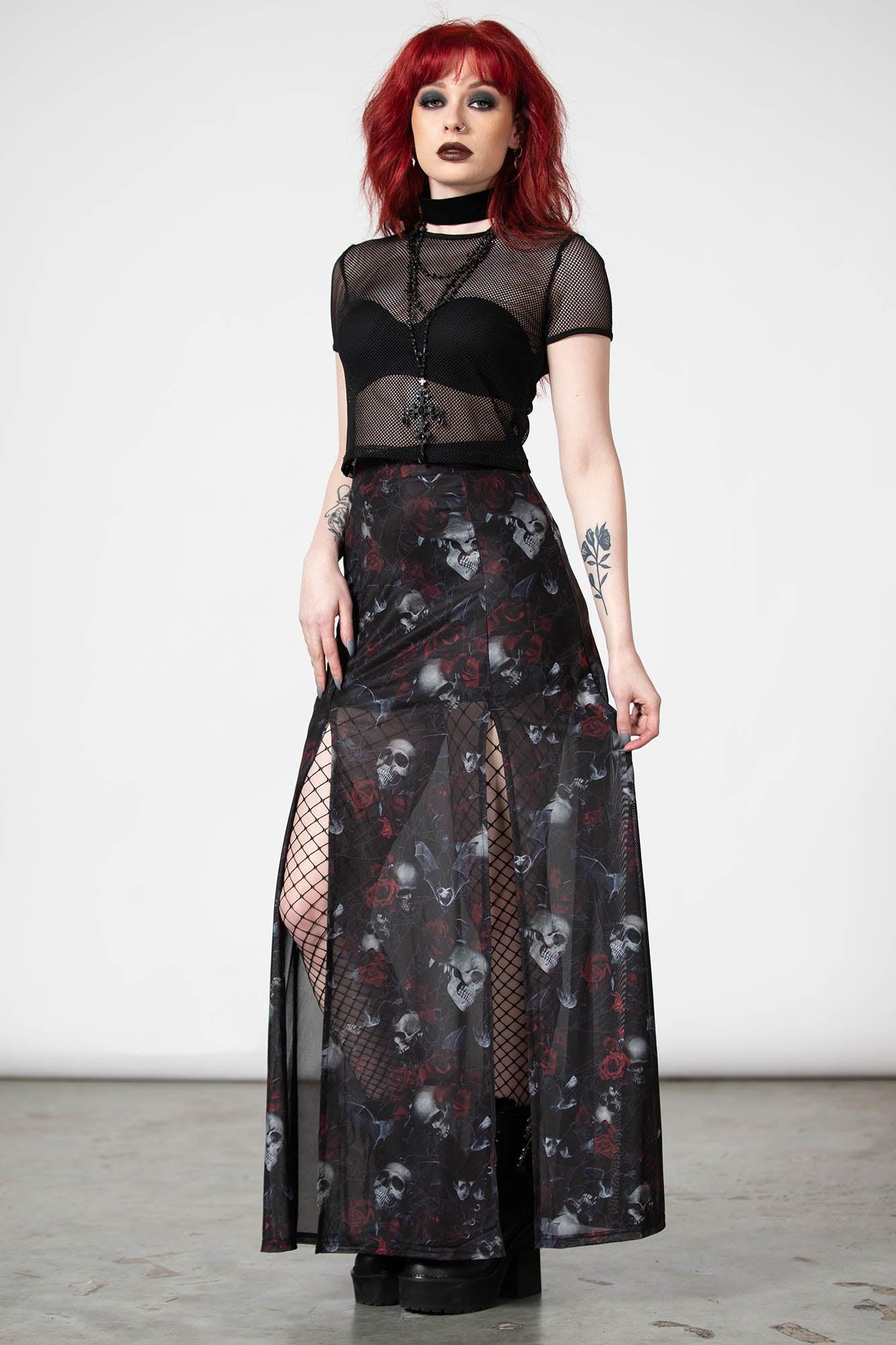 Kleadora Mesh Maxi Skirt Female Product Image