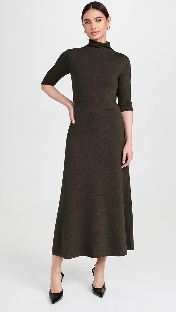 Vince Elbow Sleeve Turtleneck Dress | Shopbop Product Image