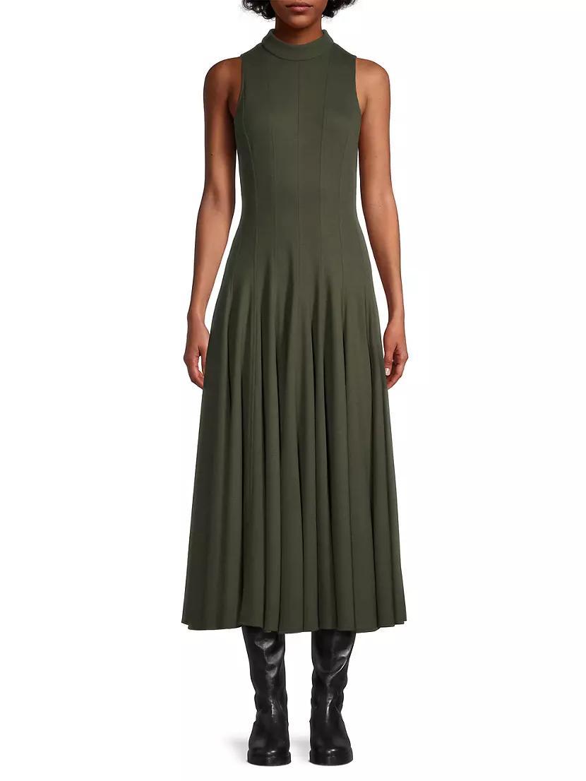 Sleeveless Ponte Midi-Dress Product Image