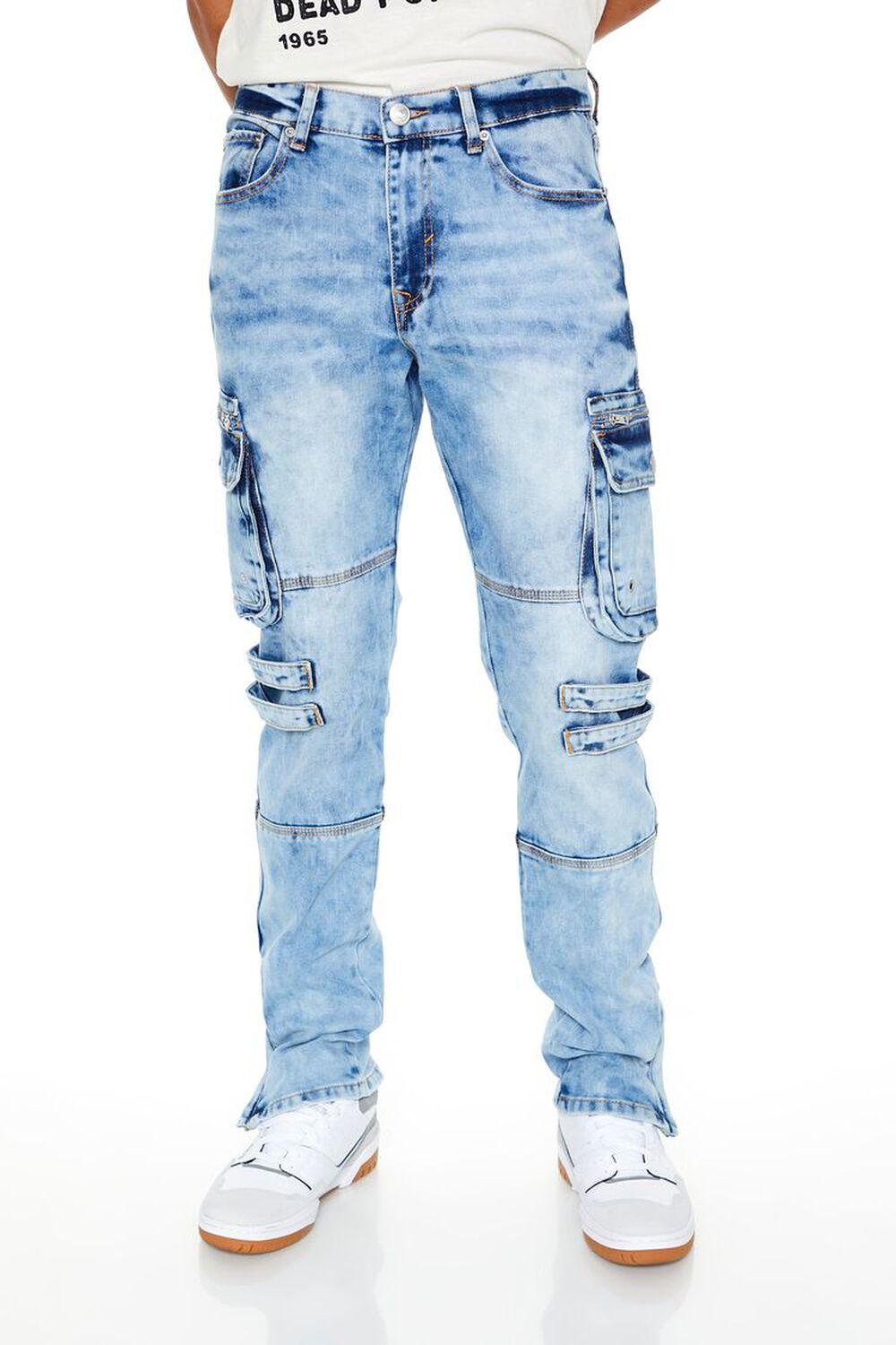 Slim-Fit Cargo Utility Jeans | Forever 21 Product Image