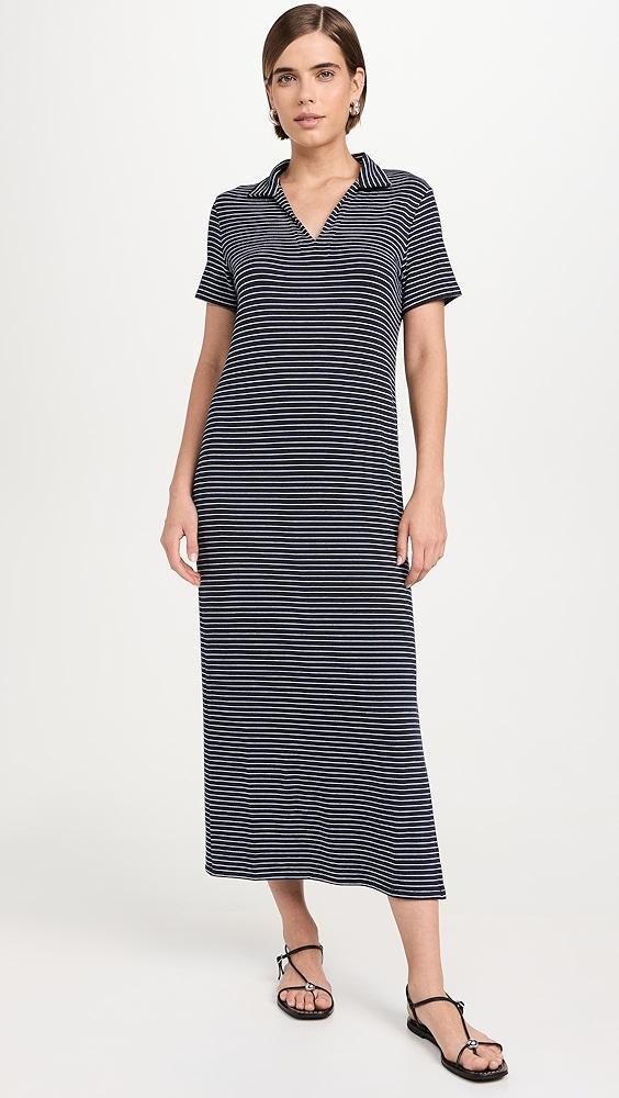 rag & bone The Knit Stripe Midi Polo Dress | Shopbop Product Image