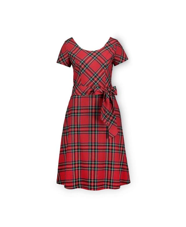 Hope & Henry Womens Organic Cotton Short Sleeve A-Line Dress Product Image