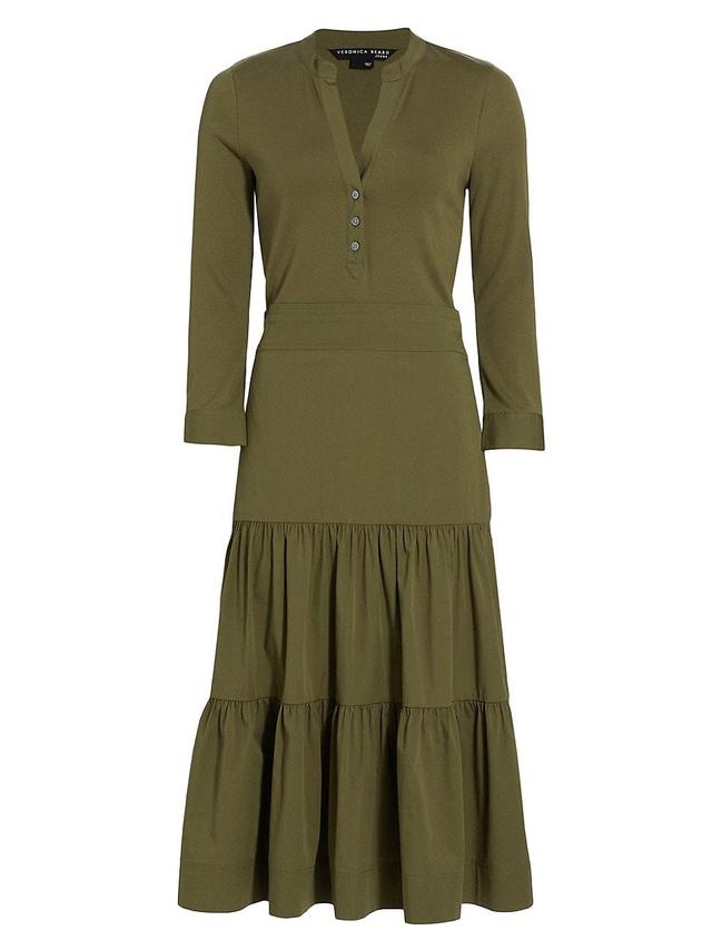 Womens Peralta Tiered Cotton Dress Product Image