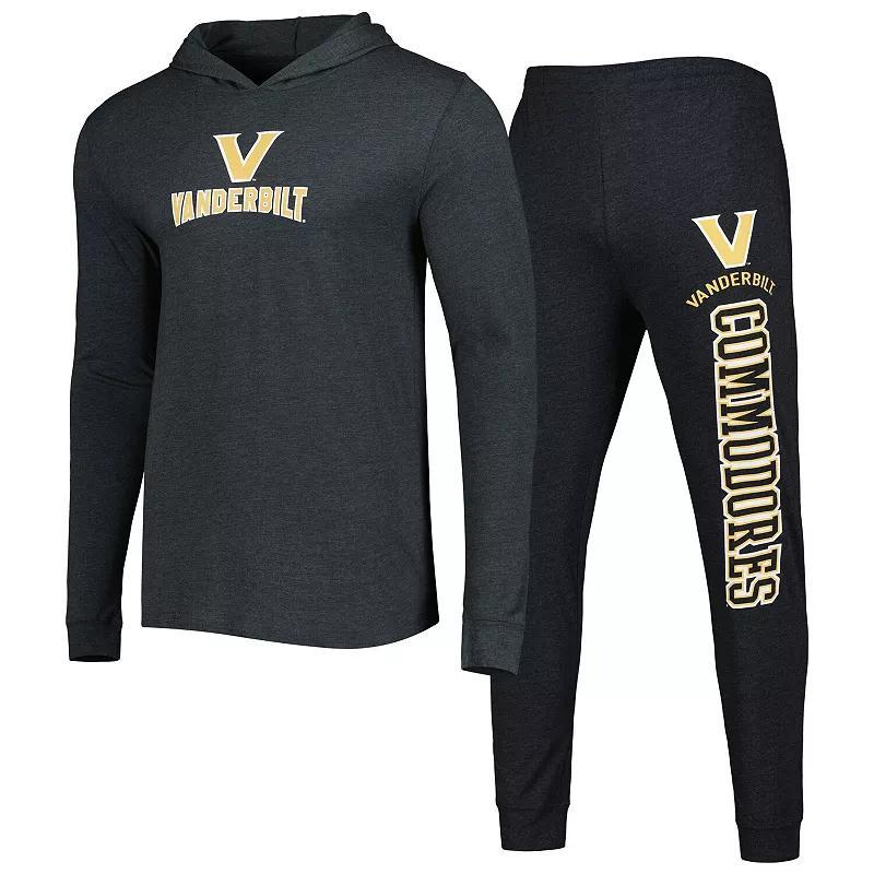 Mens Concepts Sport /Charcoal Vanderbilt Commodores Meter Pullover Hoodie & Pant Sleep Set Product Image