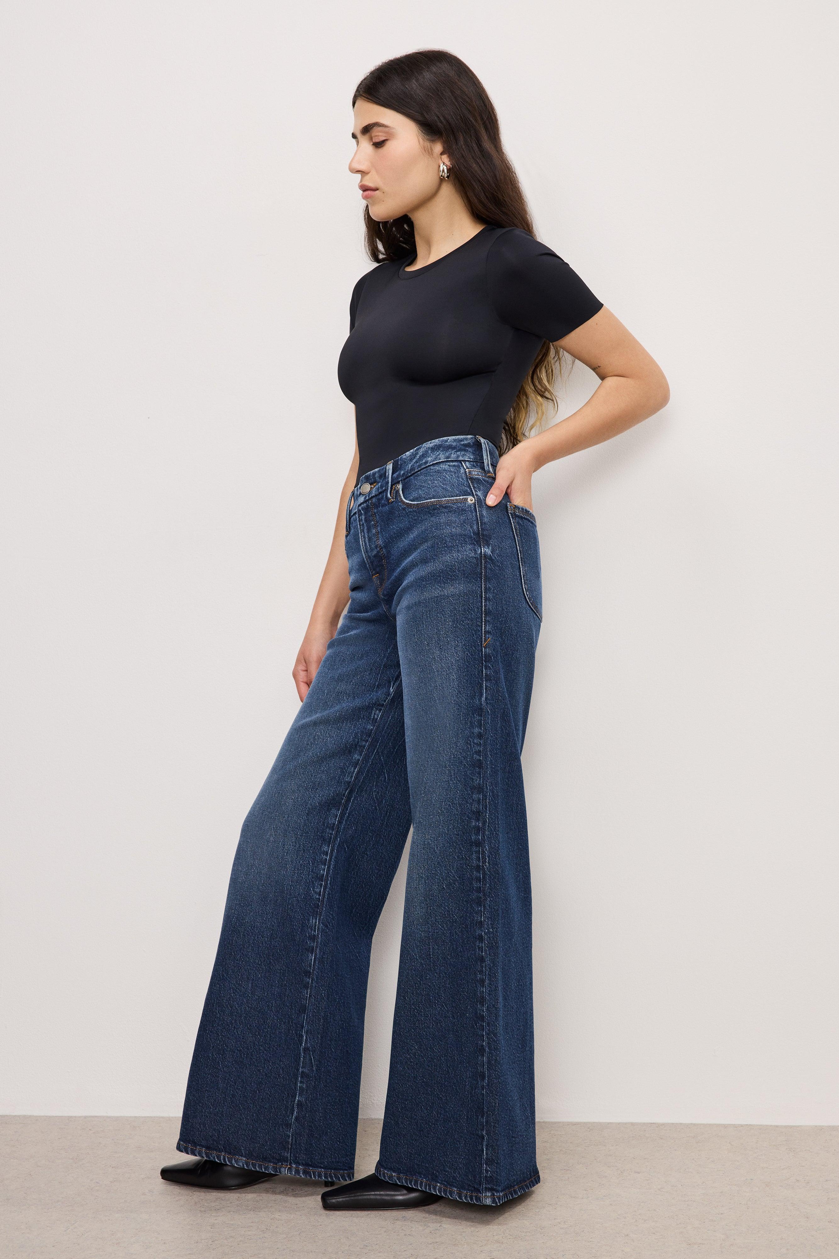 GOOD PETITE PALAZZO JEANS | INDIGO764 Product Image