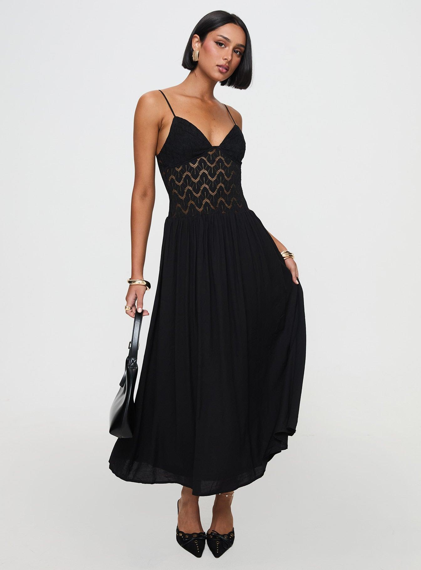 Speak Now Maxi Dress Black Product Image