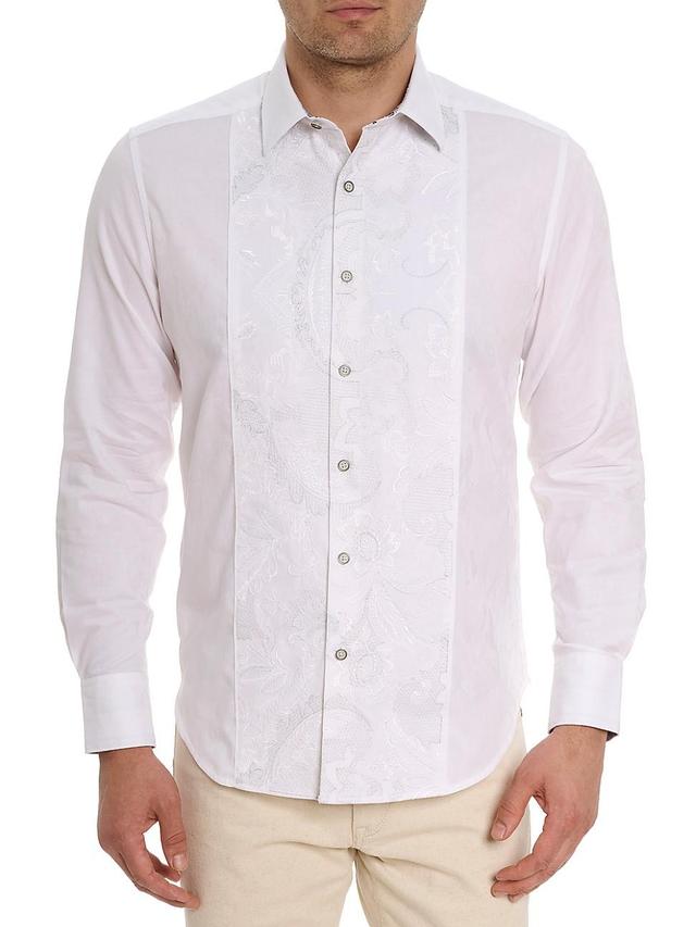 Mens Clarion Cotton Button-Front Shirt Product Image