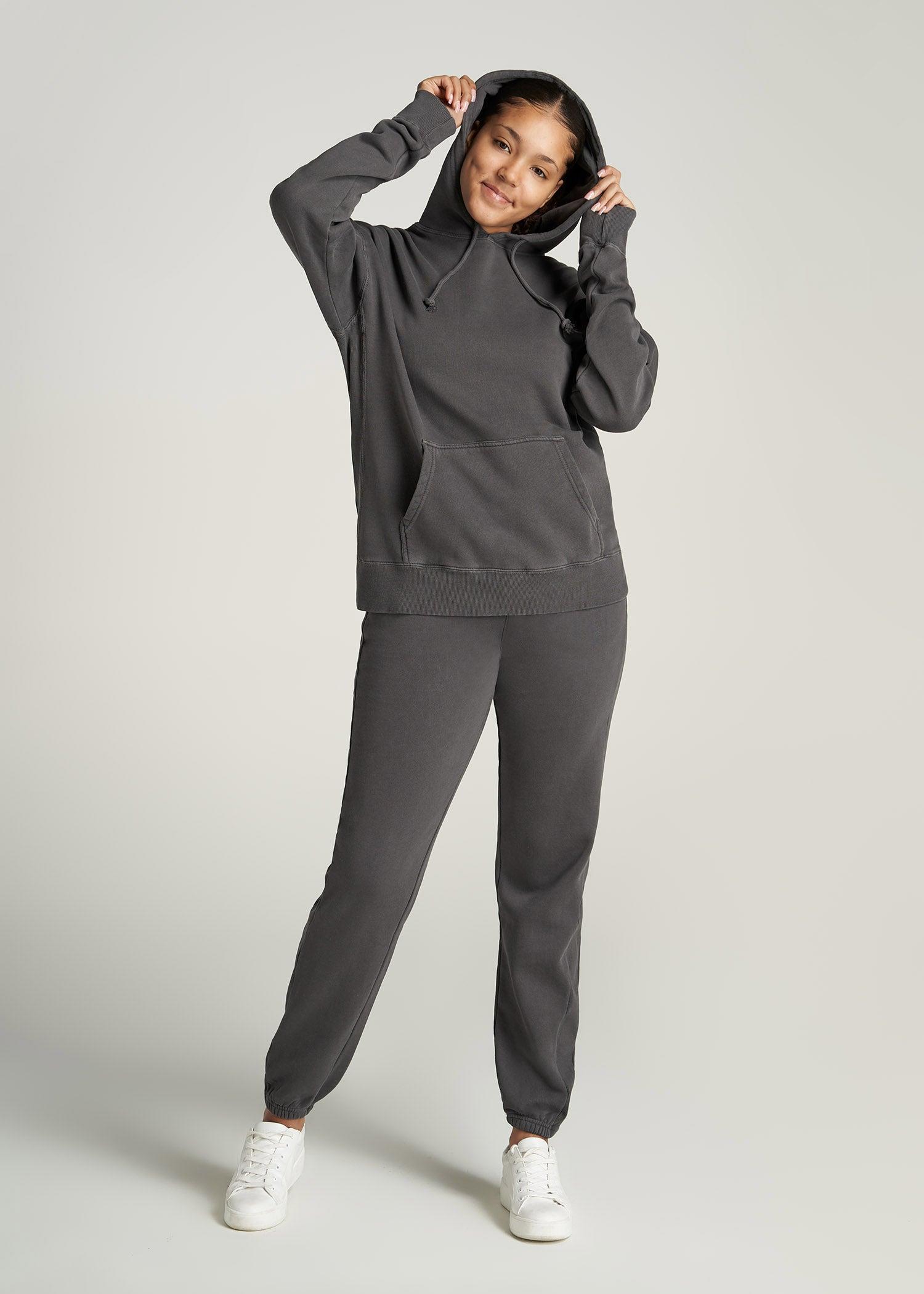 Wearever Fleece Regular Fit Women's Tall Sweatpants in Charcoal Product Image