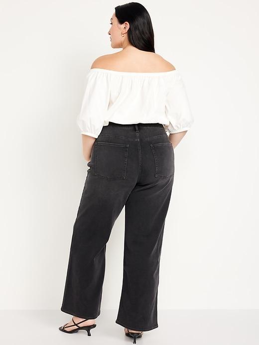 High-Waisted Wow Wide-Leg Jeans Product Image