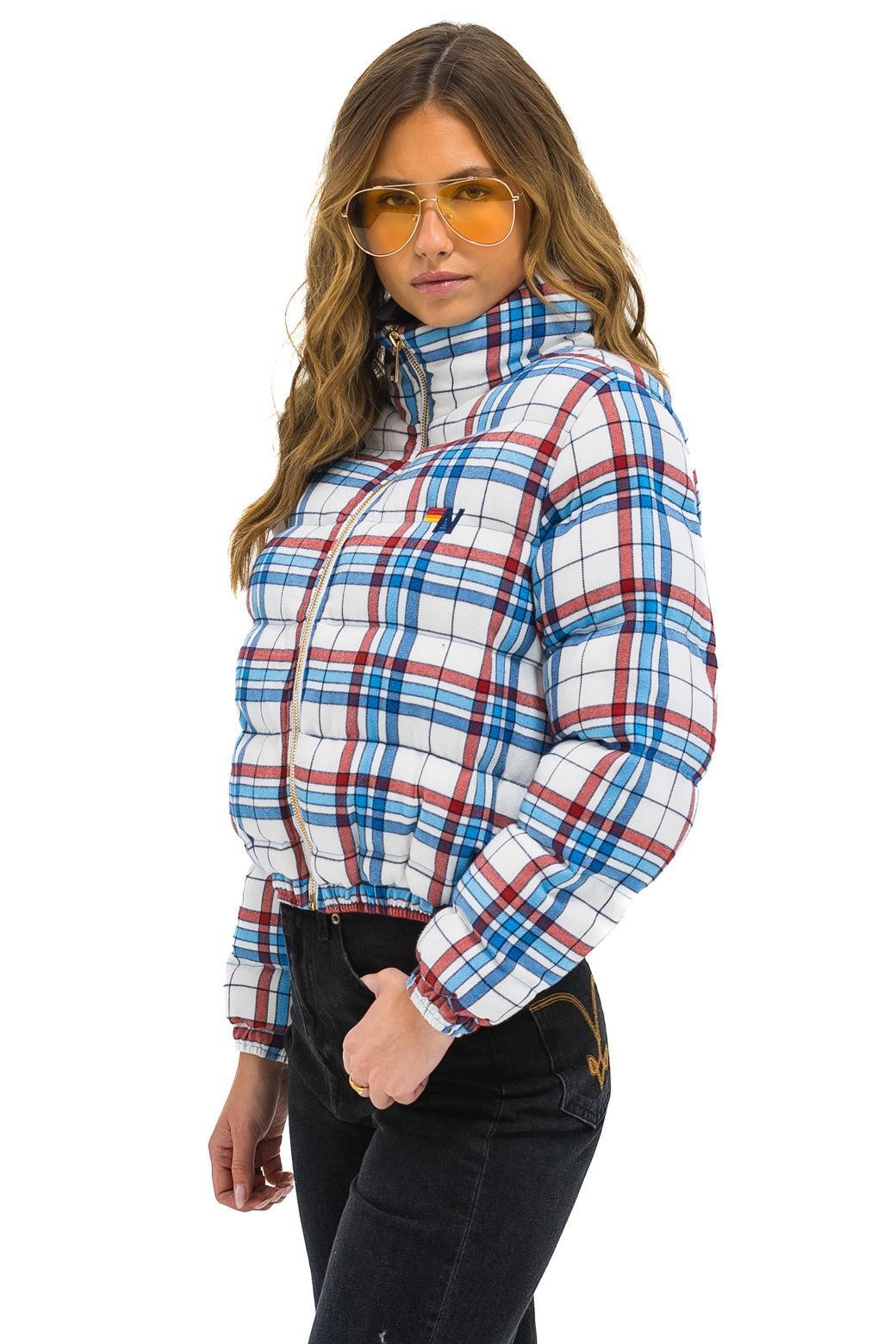 APRES PLAID PUFFER JACKET - MONTAUK PLAID Female Product Image