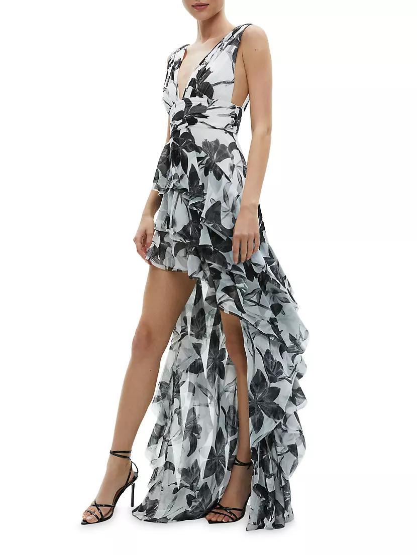 Holly Floral High-Low Maxi Dress Product Image