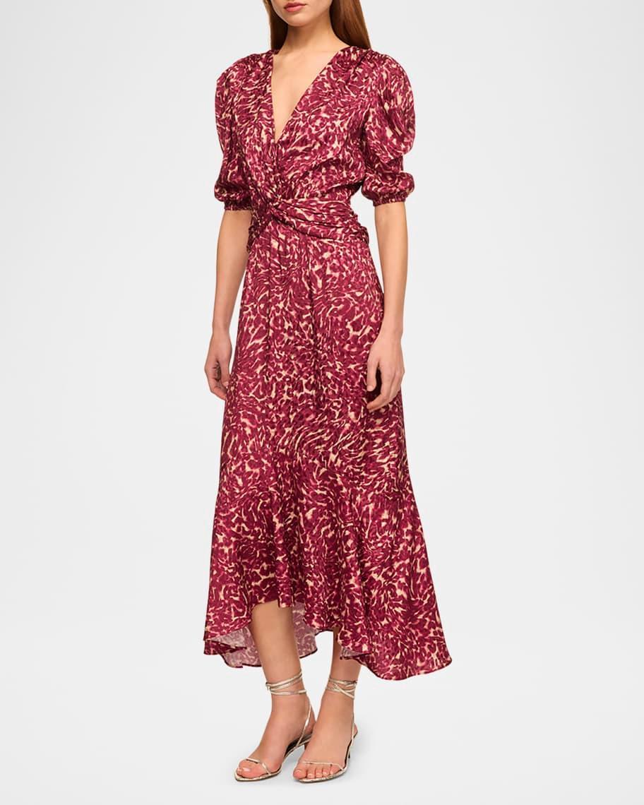 Rosalie Abstract Jacquard Midi Dress Product Image