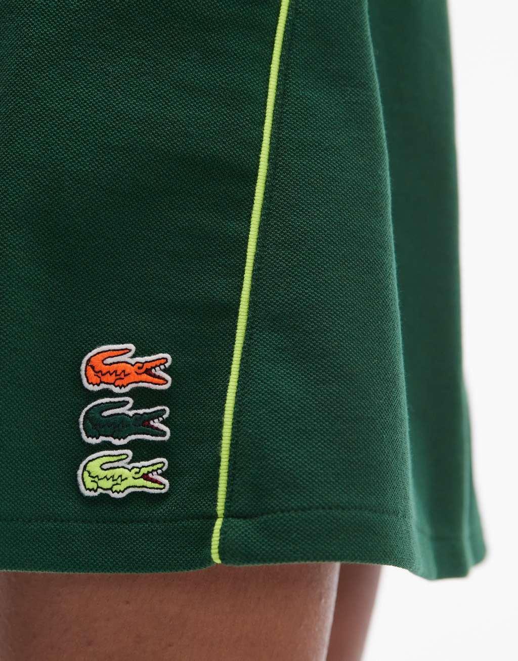 Lacoste tennis skirt in dark green Product Image