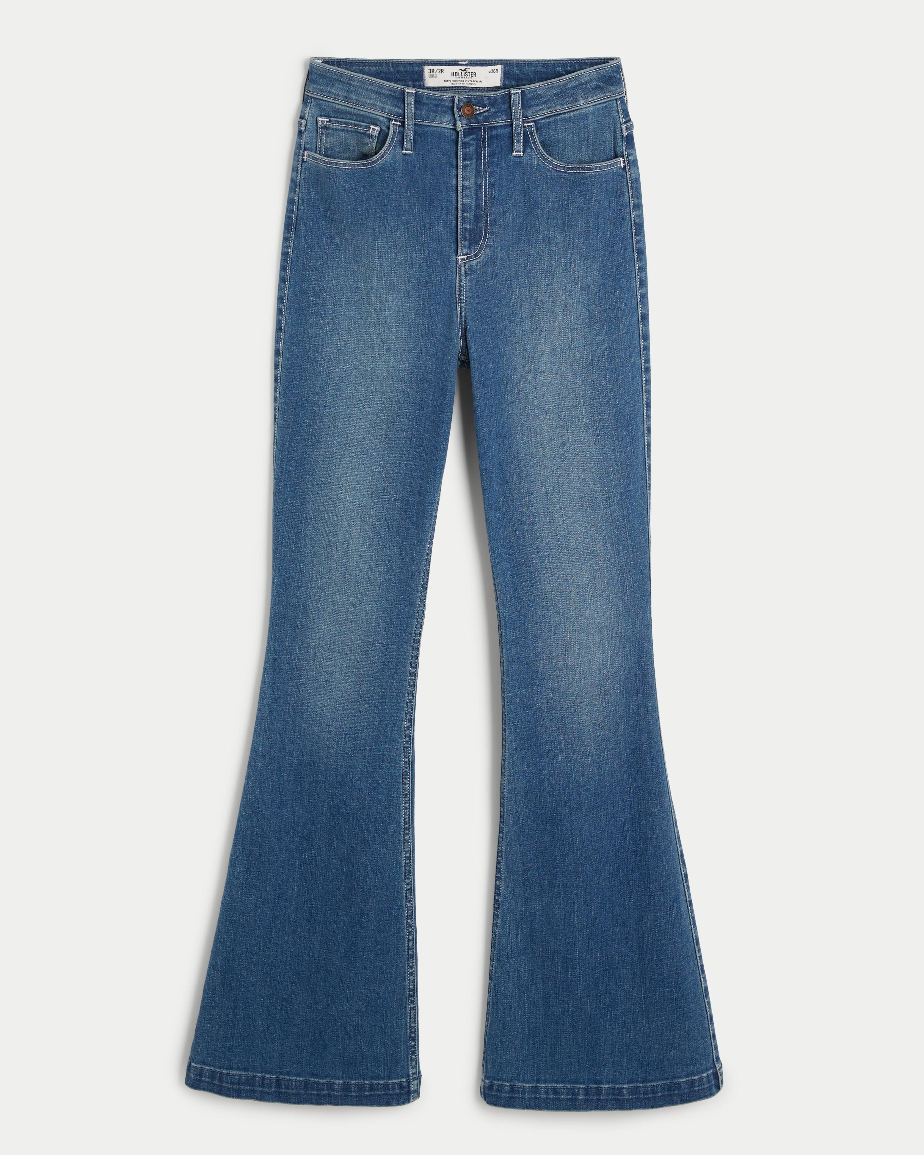 Curvy High-Rise Medium Wash Vintage Flare Jeans Product Image