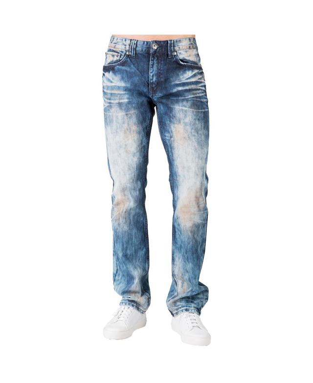 Men's Artisan Crafted Vintage Wash Slim Straight Premium Jeans Product Image