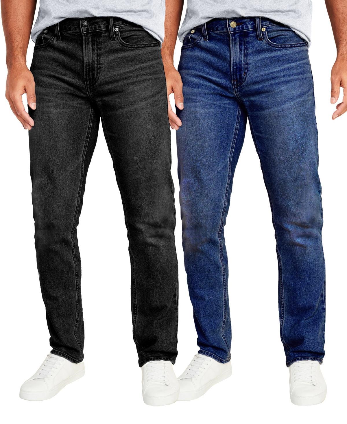 Blu Rock Mens Flex Stretch Slim Straight Jeans, Pack of 2 Product Image