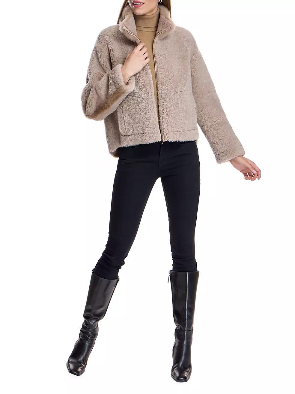 Boxy Shearling Jacket Product Image