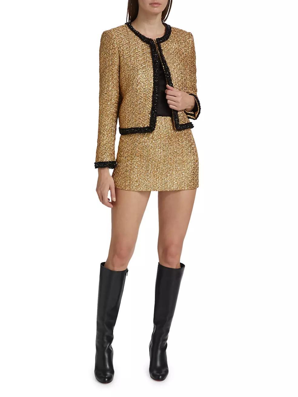 Landon Metallic Tweed Box Jacket Product Image