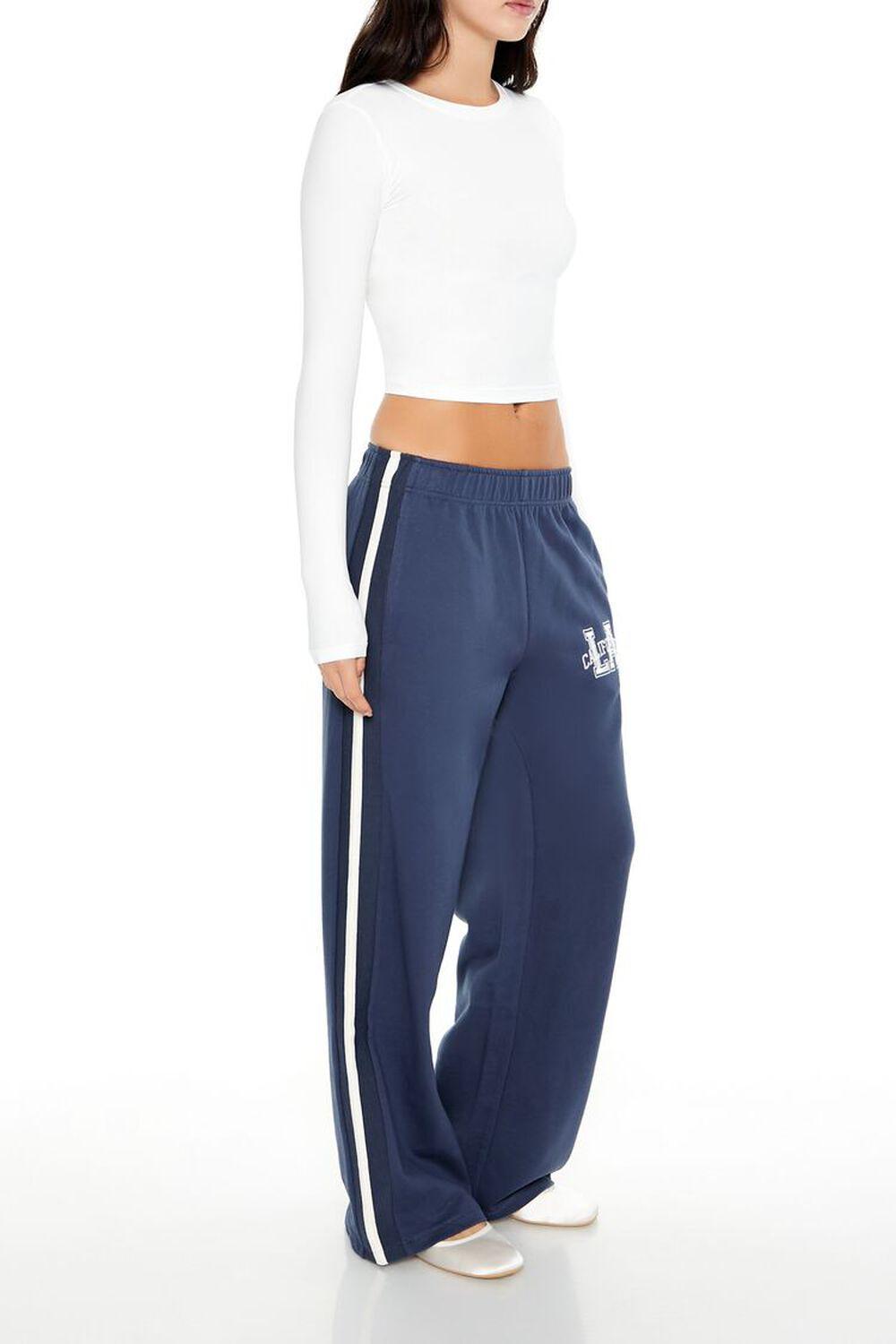 Embroidered LA Mid-Rise Pants | Forever 21 Product Image