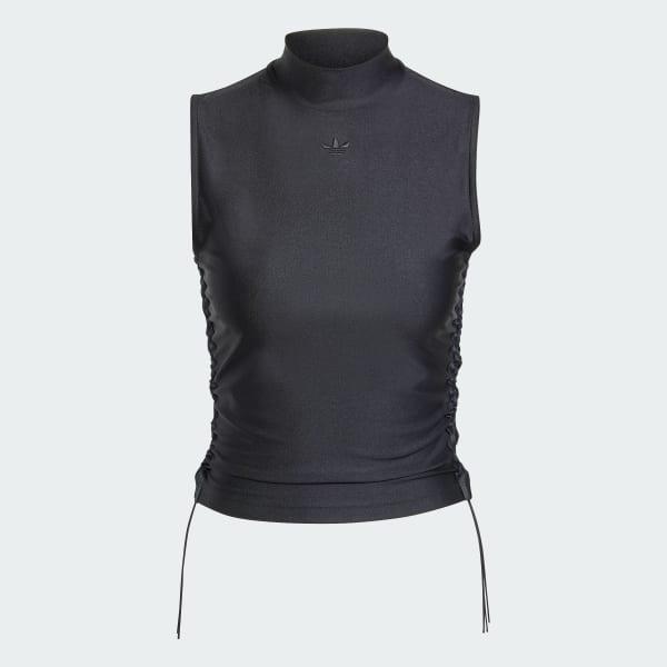 Ruched 3-Stripes Crop Top Product Image