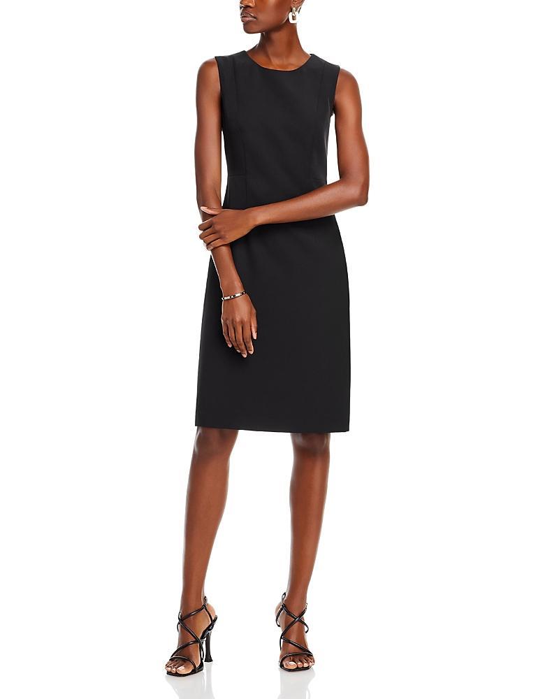 Womens Meridian Milano Twill Sleeveless Sheath Dress Product Image