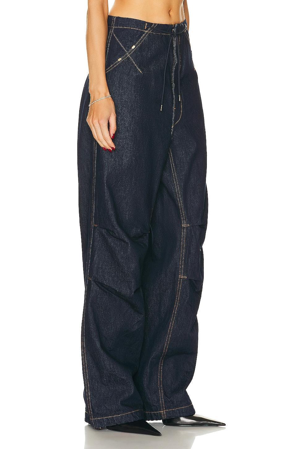 DARKPARK Daisy Wide Leg in Blue Denim - Blue. Size 42 (also in 36, 38, 40, 44). Product Image