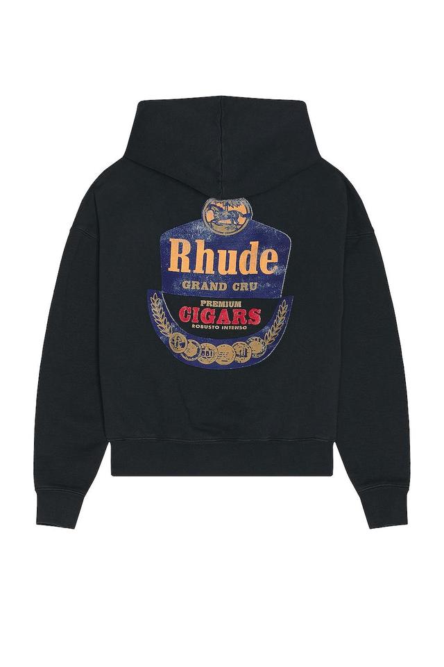 Rhude Grand Cru Hoodie in Vintage Black - Black. Size S (also in ). Product Image