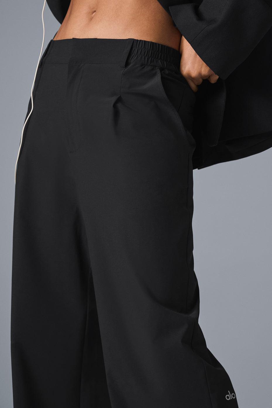 High-Waist Pursuit Trouser (Long) - Black Female Product Image