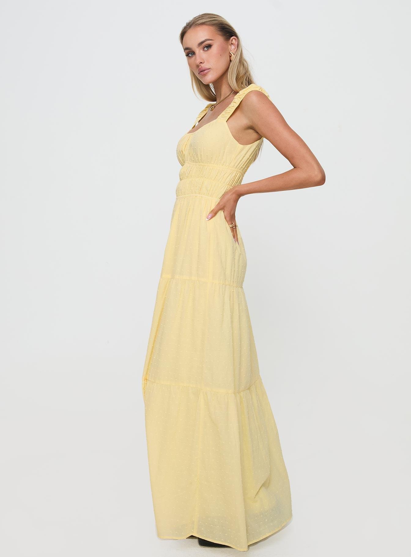 Skieler Maxi Dress Lemon Product Image