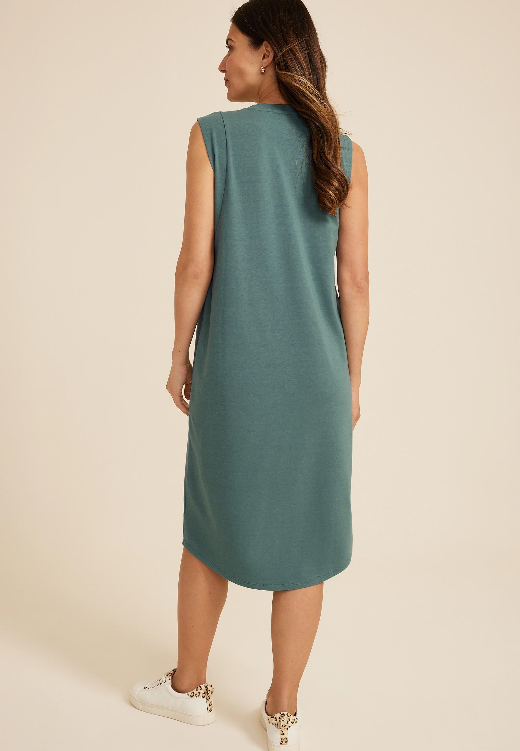 24/7 Sleeveless Tee Midi Dress Product Image