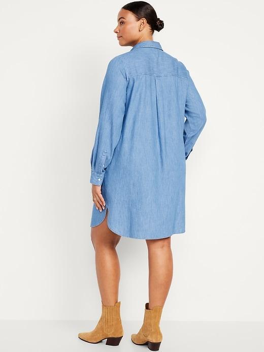 Jean Mini Shirt Dress Product Image