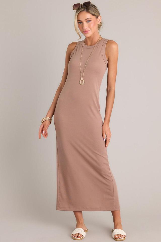 Tranquil Waters Mocha Maxi Dress Product Image