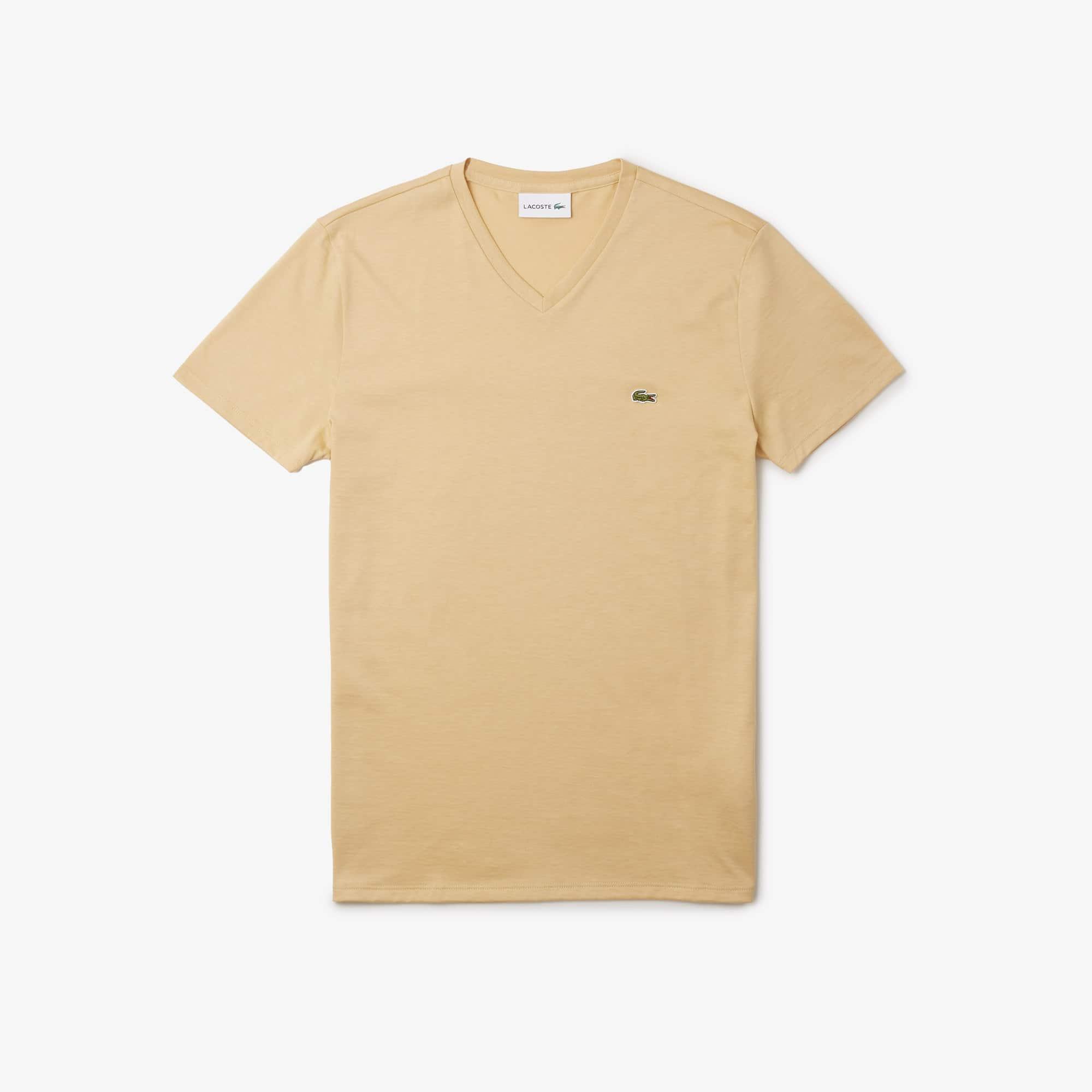 V Neck Cotton Pima T-shirt Product Image