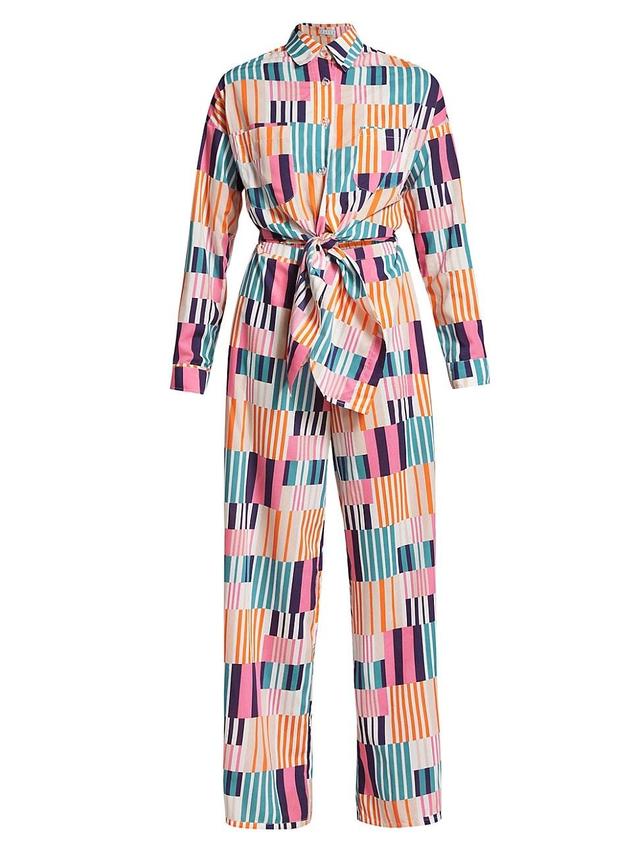 Womens Signature Tie-Front Jumpsuit Product Image