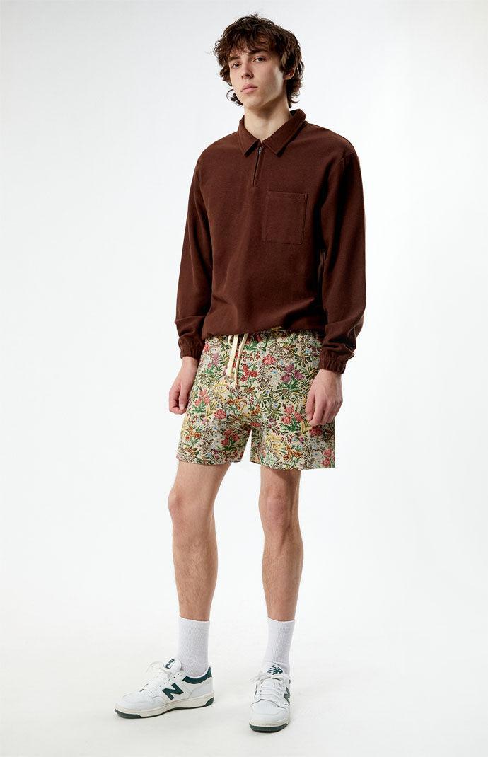 Men's Floral Tapestry Shorts - Product Image