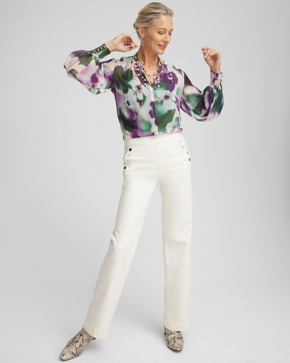 Women's Bloom Pintuck Sleeve Blouse Product Image