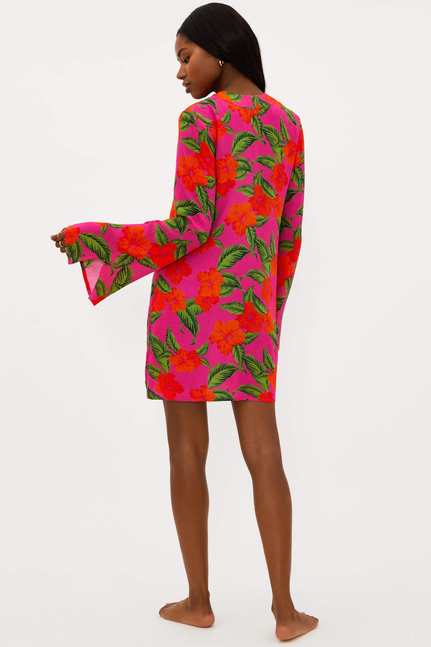 Luana Kaftan Hibiscus Sunset Product Image