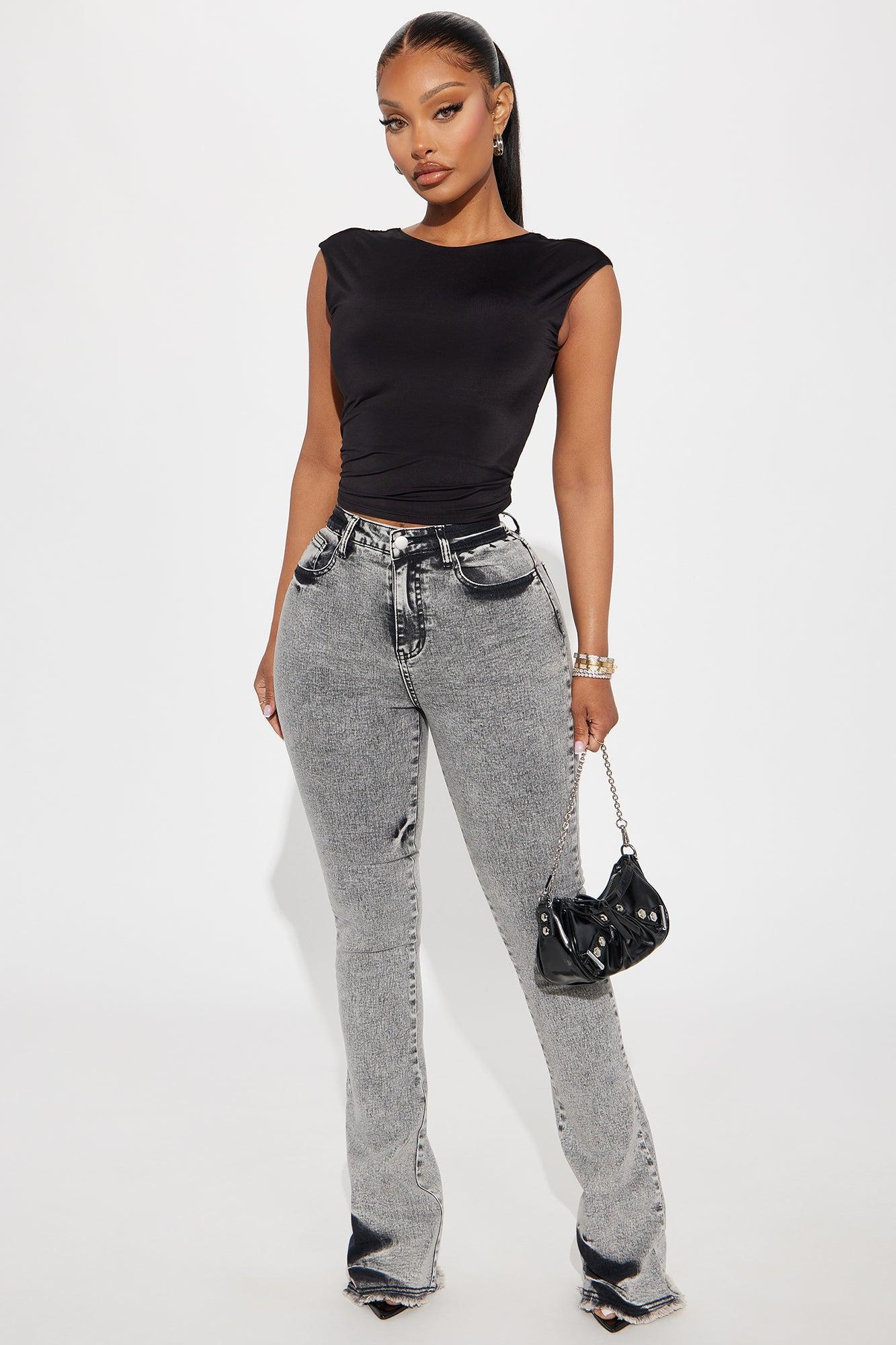 Kaylor High Stretch Flare Jeans - Dark Wash Product Image