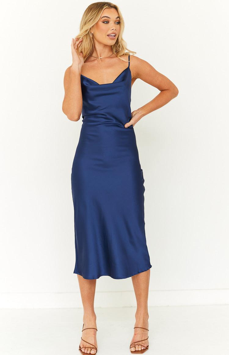 Schiffer Slip Midi Dress Midnight Product Image