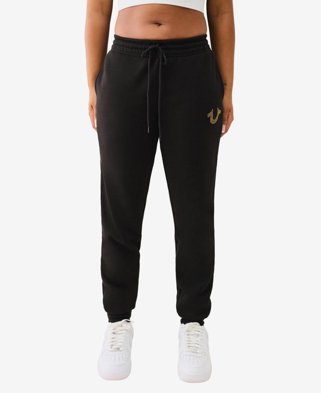 True Religion Womens Crystal Horseshoe Jogger Product Image