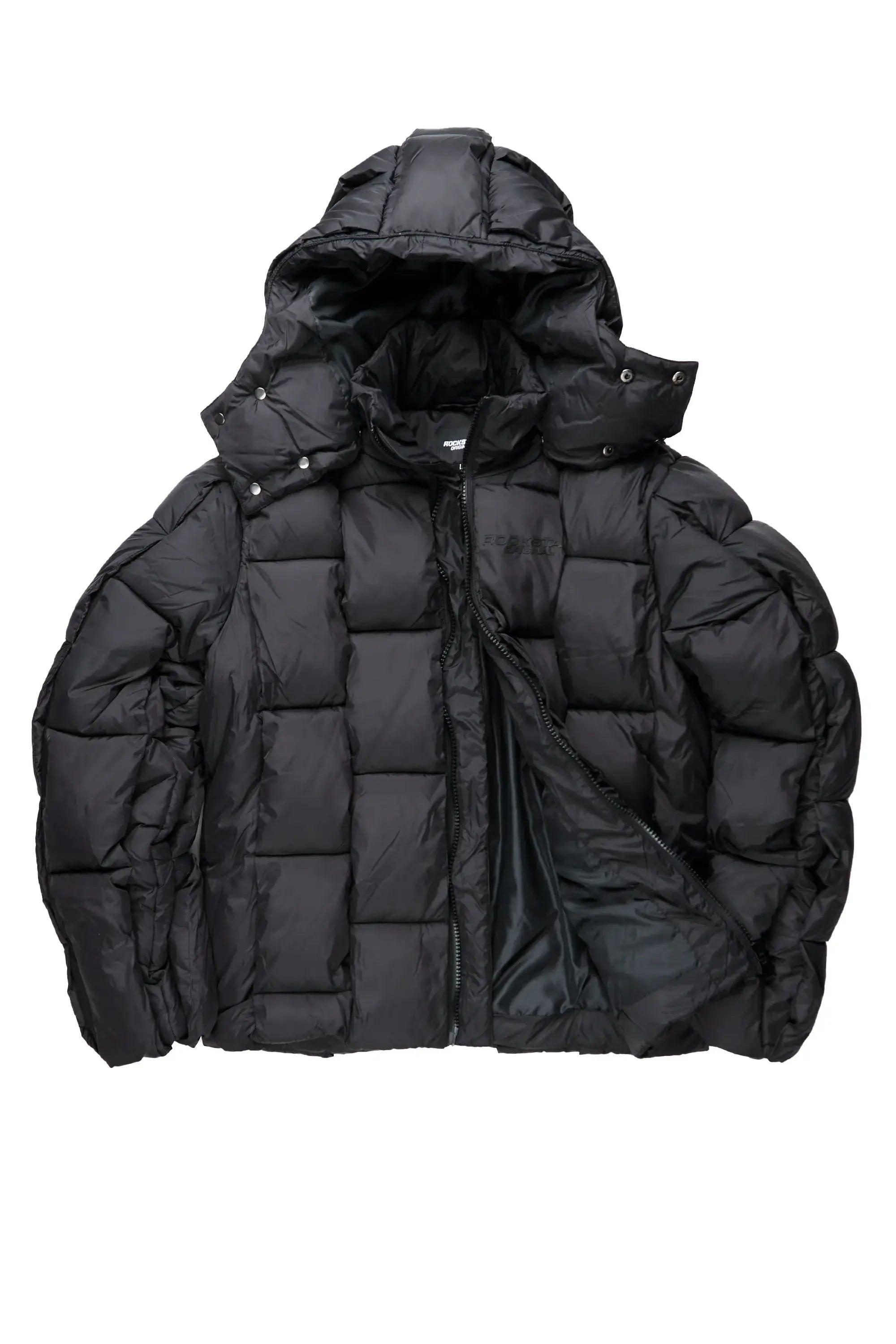 Marley Black Puffer Jacket Male Product Image