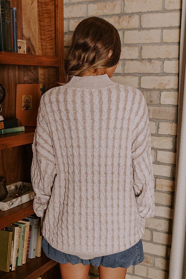 Cozy Moment Cable Knit Sweater Product Image