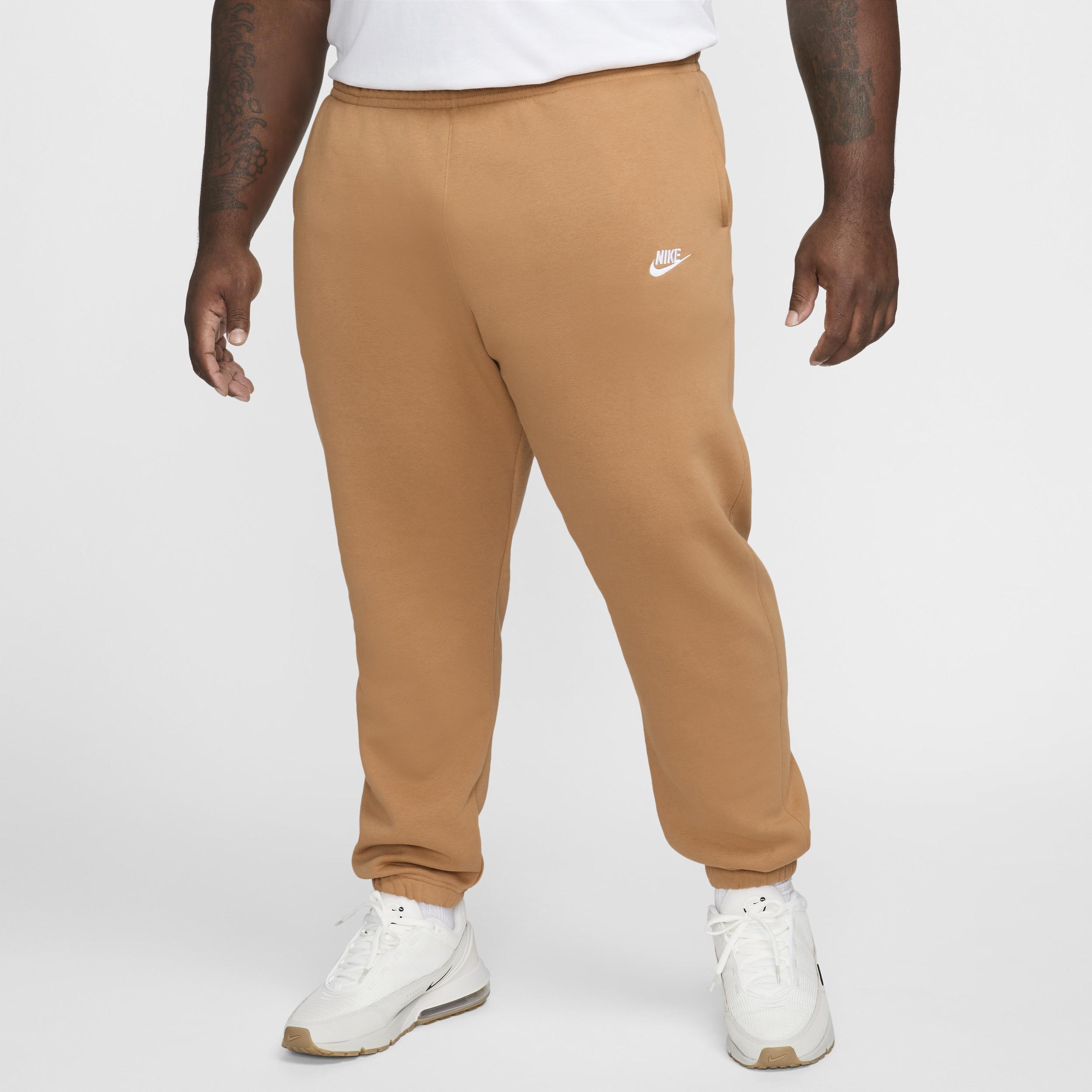 Nike Mens Club Cuffed Pants - Flax/White/Flax Product Image