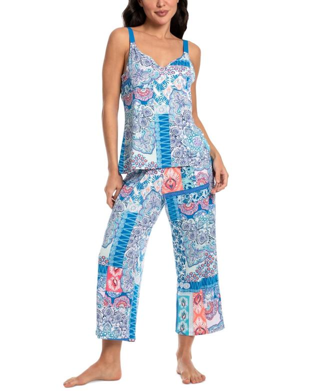 Linea Donatella Womens 2-Pc. Cropped Pajamas Set Product Image